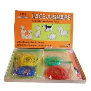 A to Z Alphabet Lace-A-Shape Animal Friends & Pets Trend Ent T-123 Complete